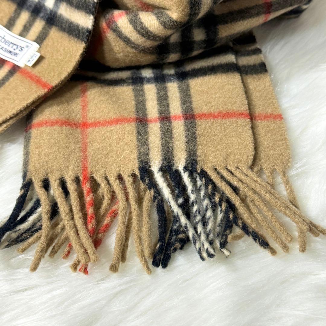カシミヤ100% 美品 バーバリーズ ストール マフラー ノバチェック