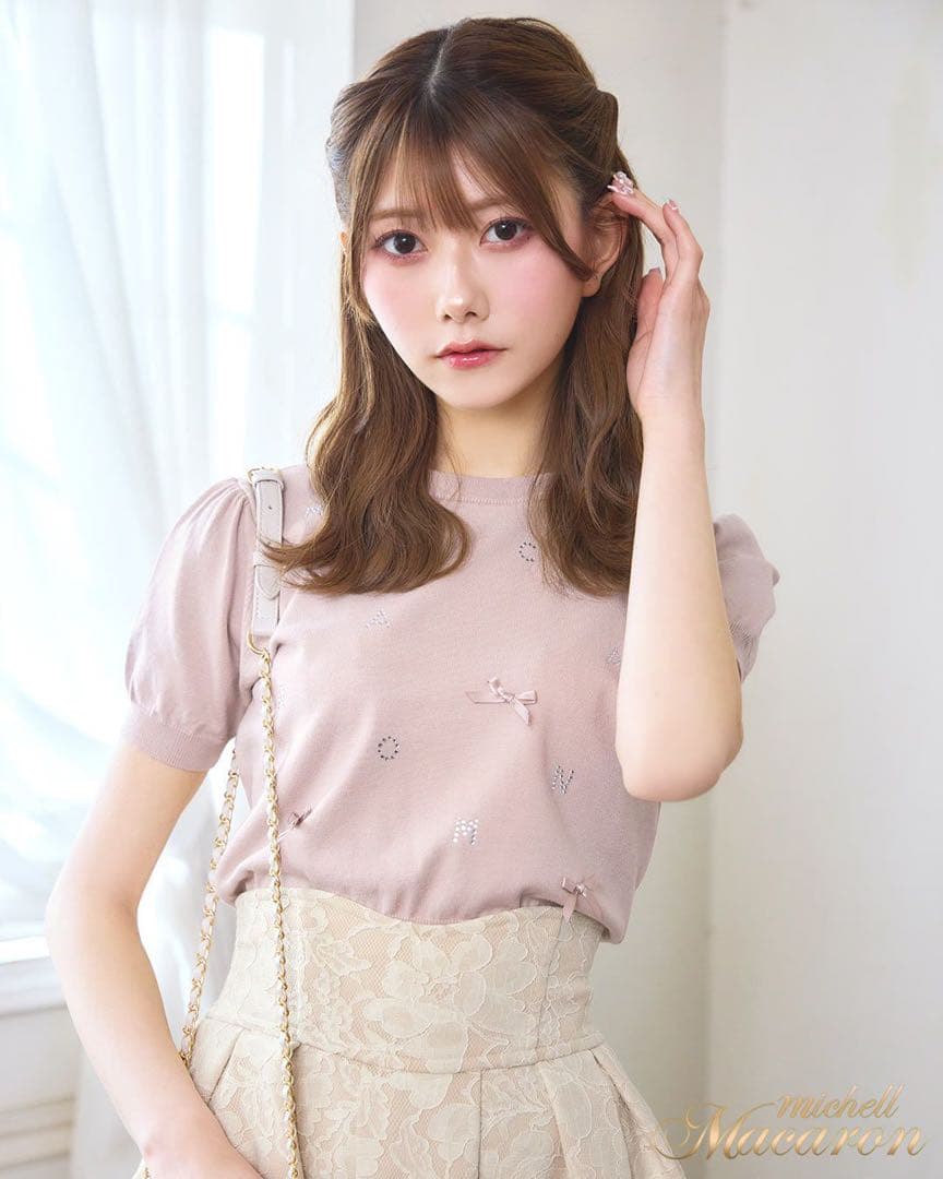 新品未開封 ミシェルマカロン ランダムリボンニットトップス XS - メルカリ