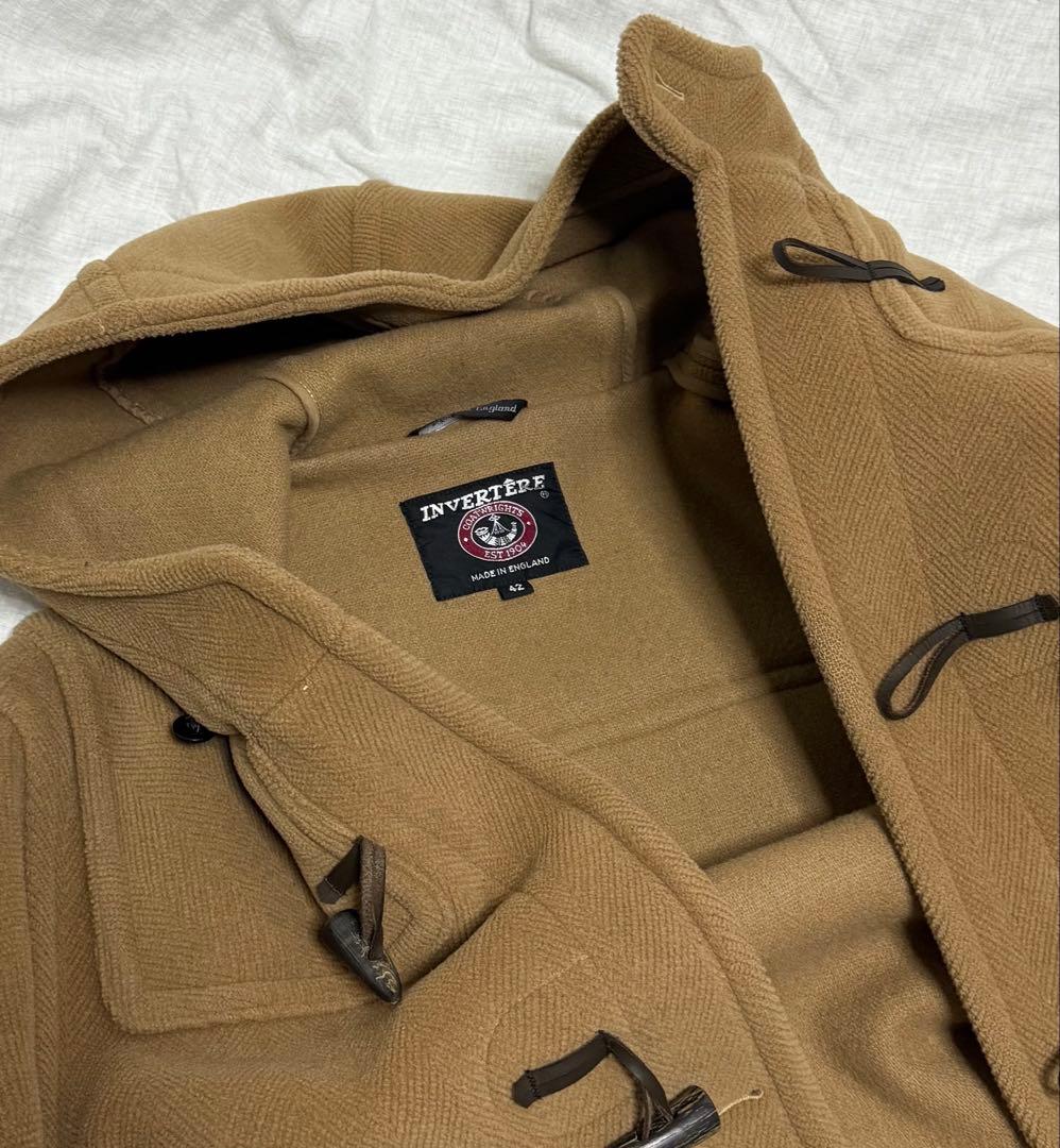 インバーティア ベージュ ダッフルコート サイズ42 - メルカリ