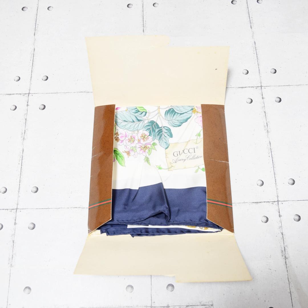 GUCCI グッチ 花柄 シルクスカーフ ショール ストール 85X85cm - メルカリ