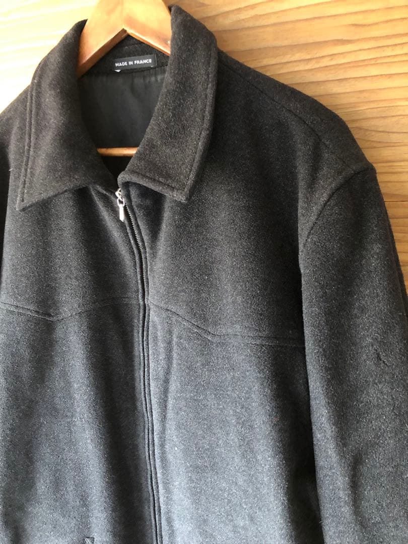 90s フランス製アニエスベーウール/カシミヤジャケットririジップ