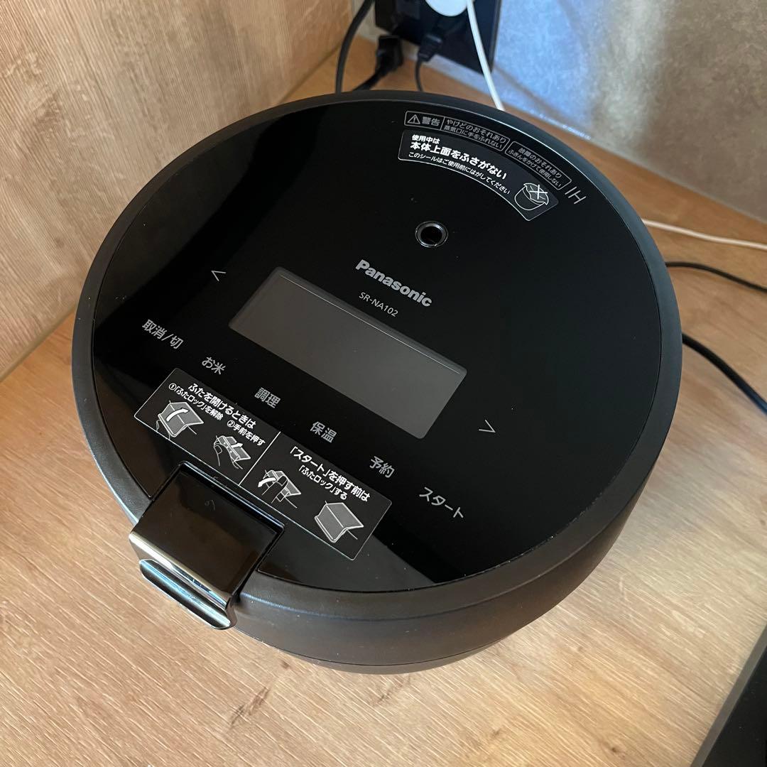 Panasonic IH炊飯器 SR-NA102 ブラック 2022年製 Amazon | パナソニック 炊飯器 5合 圧力IH コンパクトサイズ 自動調理