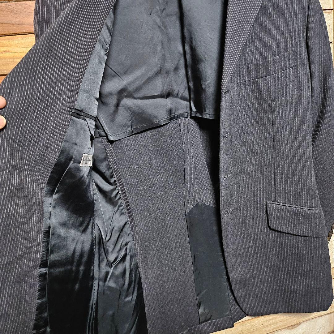 ポールスミス スーツ 上下セットアップ Lサイズ ストライプ 4ボタン