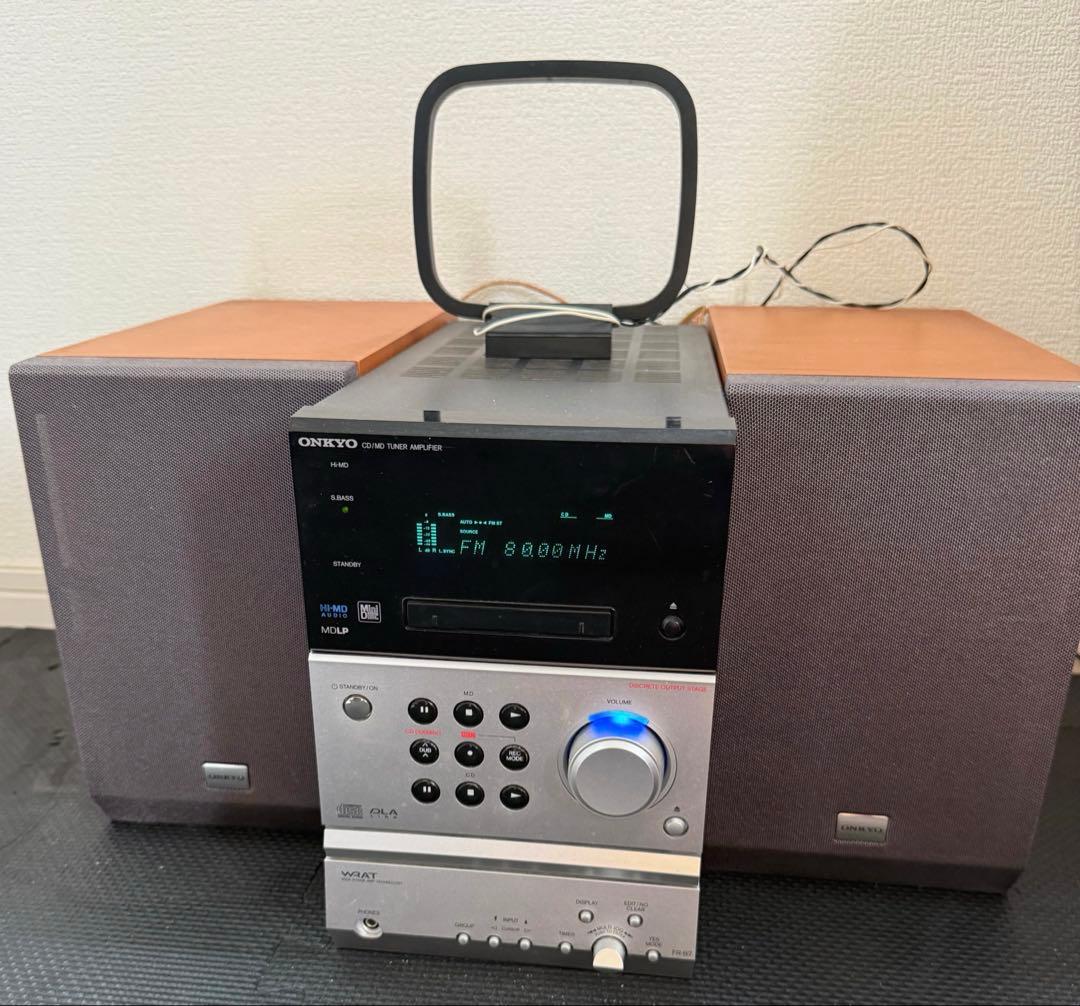 ONKYO X-B7 FR-B7 CD MD リモコン付コンポD-B7スピーカー Onkyo MDLP対応MDコンポFR-B7 x-b7 - メルカリ