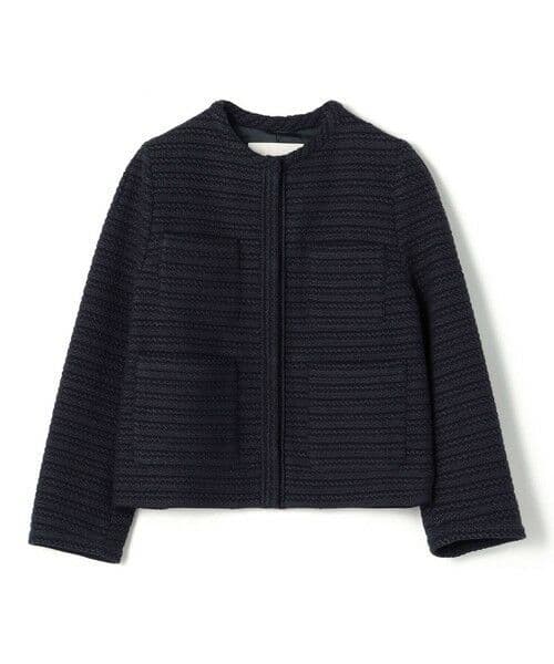 極美品☆Ballsey ギマラッセル ノーカラージャケット ネイビー 36