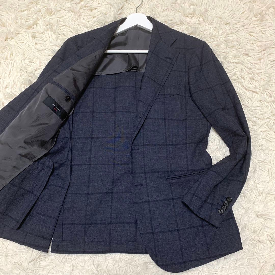 美品✨リングヂャケットマイスター テーラードジャケット ネイビー