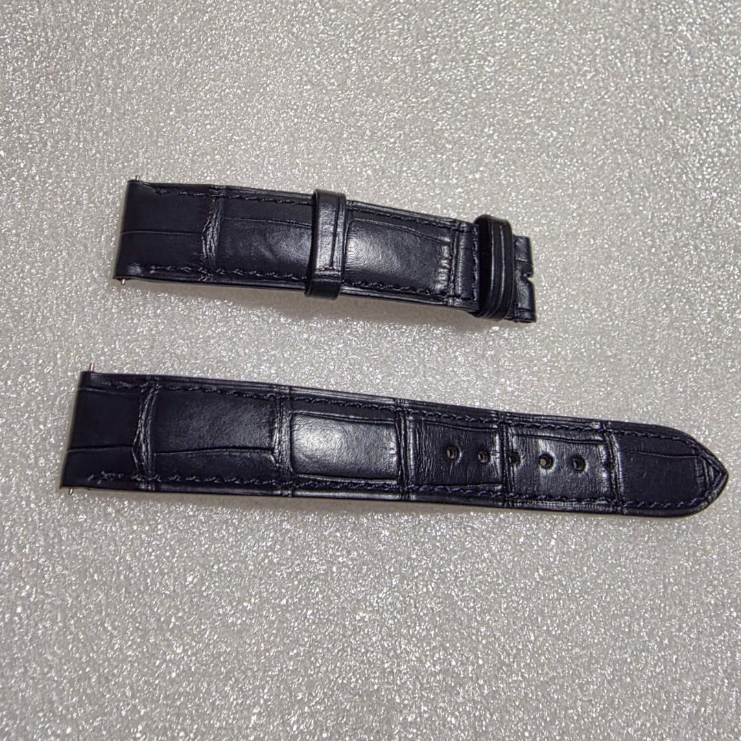 カミーユフォルネ 時計ベルト アリゲーター 紺 17mm - メルカリ