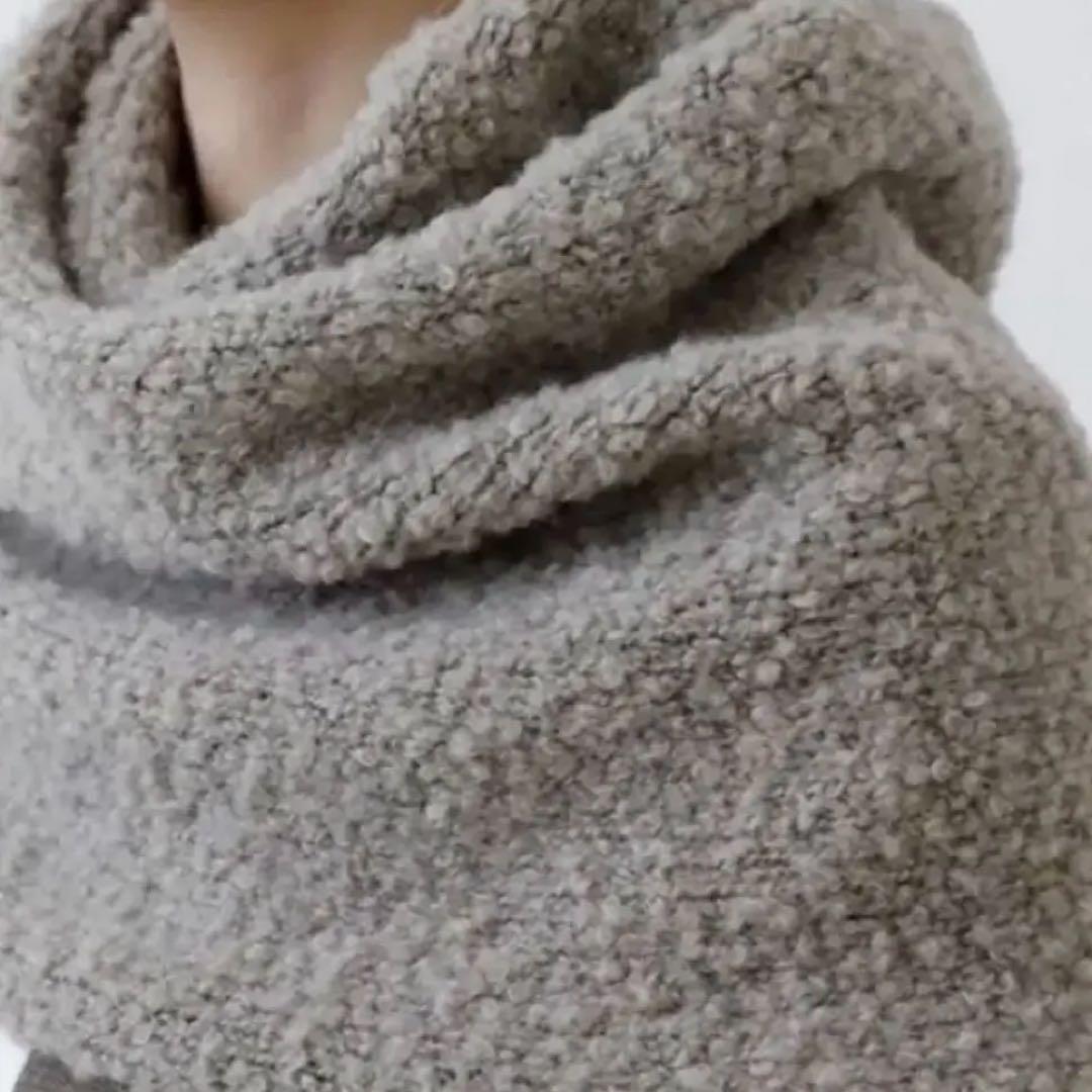 evam eva アルパカスヌード alpaca wool snood ホワイト - メルカリ
