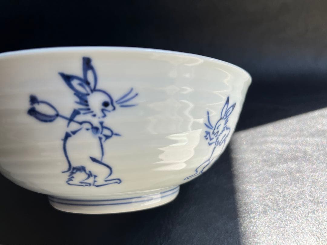 芳山窯 鳥獣戯画 麺鉢 鉢 どんぶり 2点 京焼 清水焼 - メルカリ