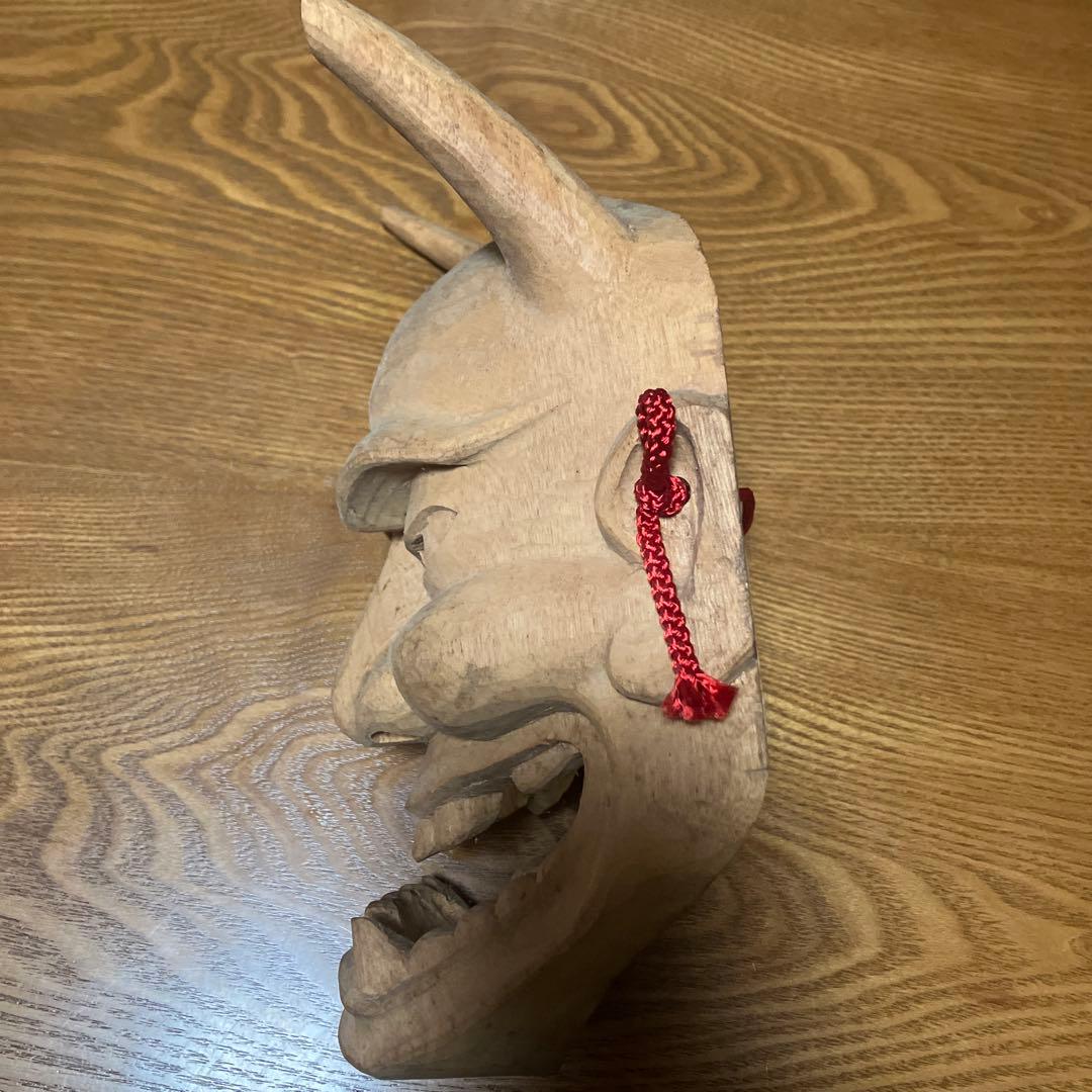 お面 能面 木彫り 般若 - メルカリ