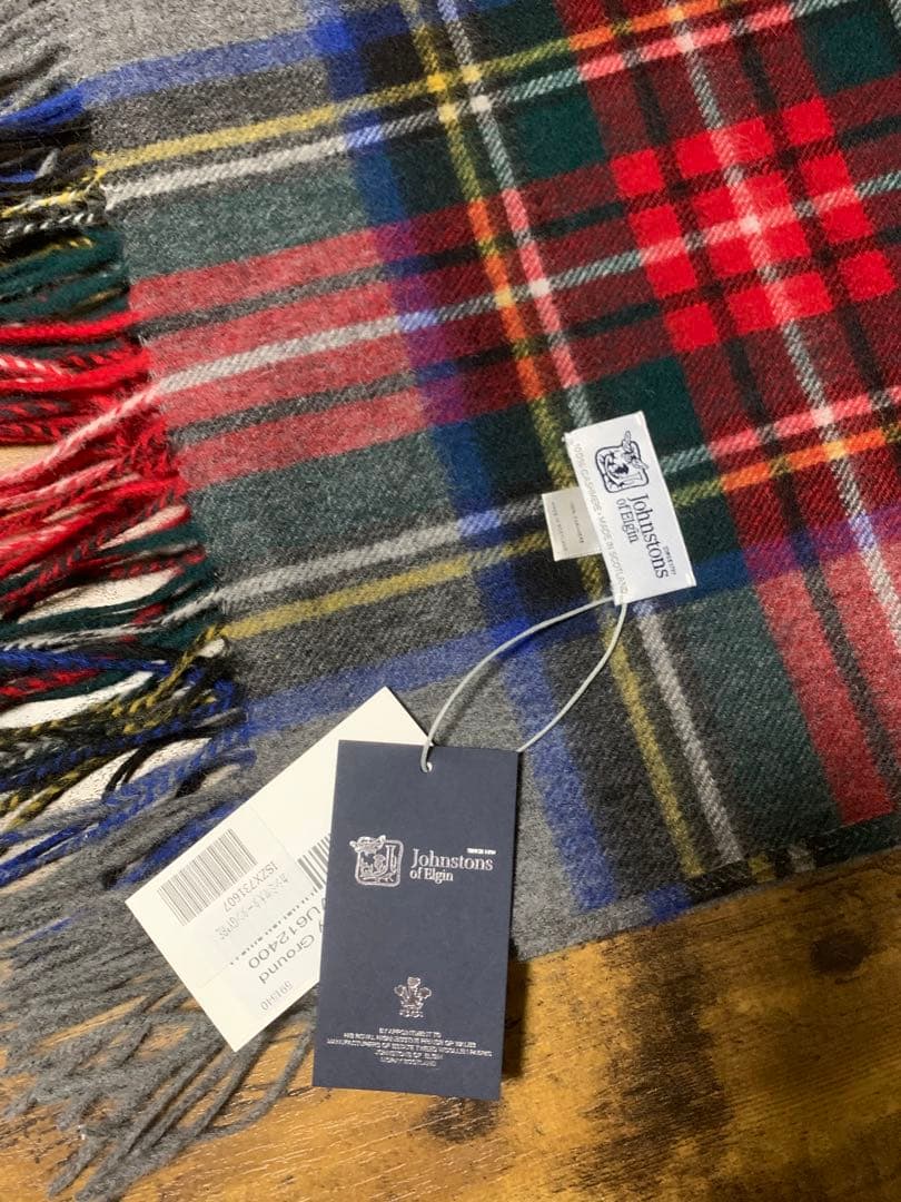 ジョンストンズストール大判 カシミア グレースチュワート1607 - メルカリ