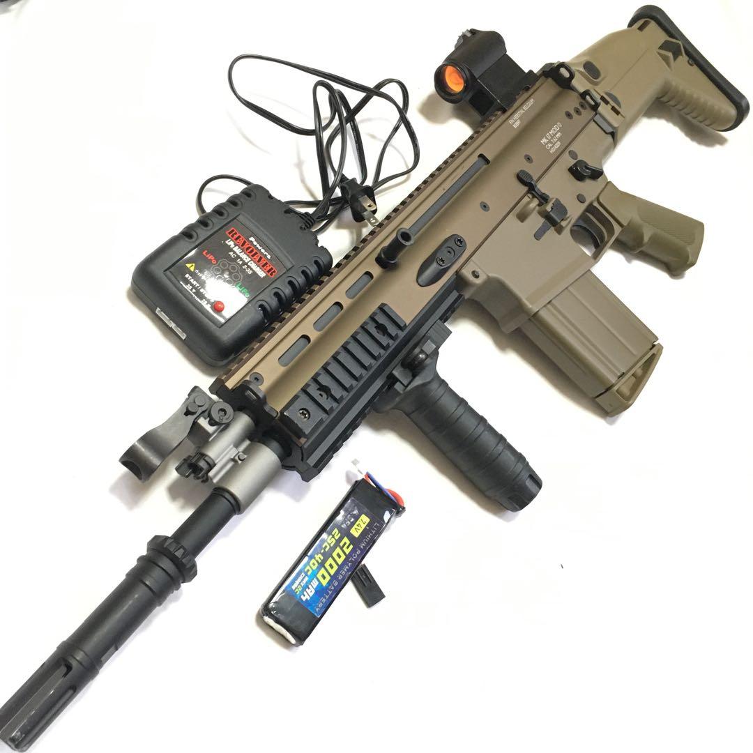 【動作快調!!】 東京マルイ 次世代電動ガン SCAR-H サバゲーセット!! 動作快調!!】 東京マルイ 次世代電動ガン SCAR-H サバゲーセット