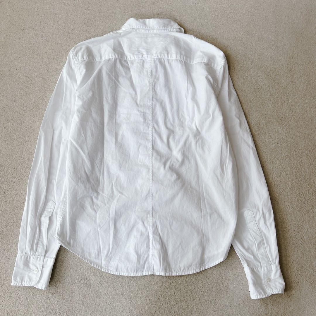 フランク&アイリーン LUKE 長袖シャツ ホワイト ユニセックス M〜L相当