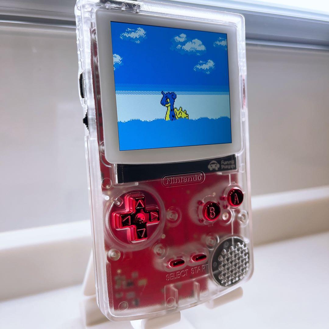 FPGBC 赤基盤 ゲームボーイカラー互換機 ホワイトスクリーン - メルカリ