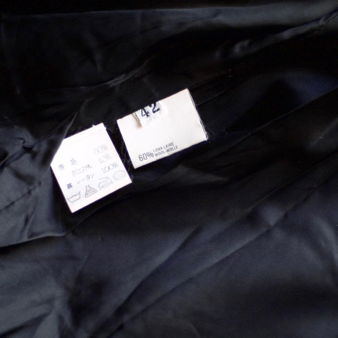 ジャケット・アウター 90s \"GFF\" black wool design wide coat