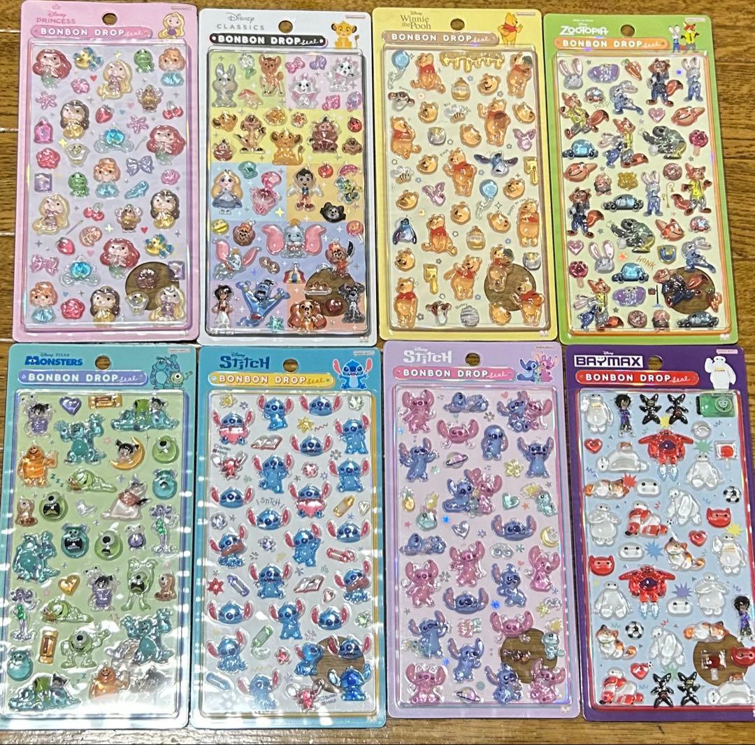 国内正規品】ディズニーボンボンドロップシール8柄コンプリート - メルカリ