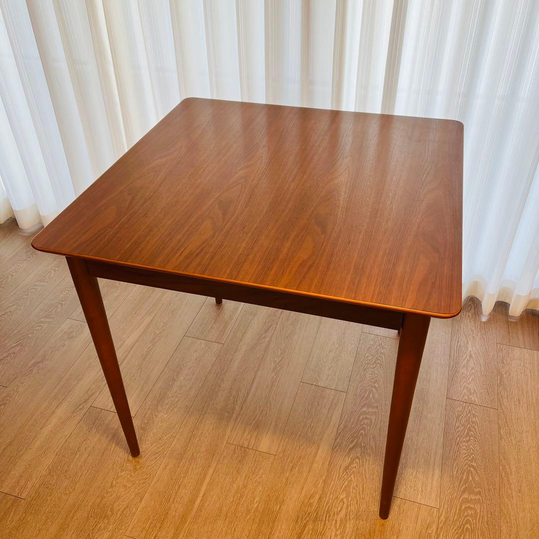 NOCE ブラウン 木製 正方形 ダイニングテーブル 幅75] ダイニングテーブルセット 3点セット 2人掛け 正方形 ダイニング