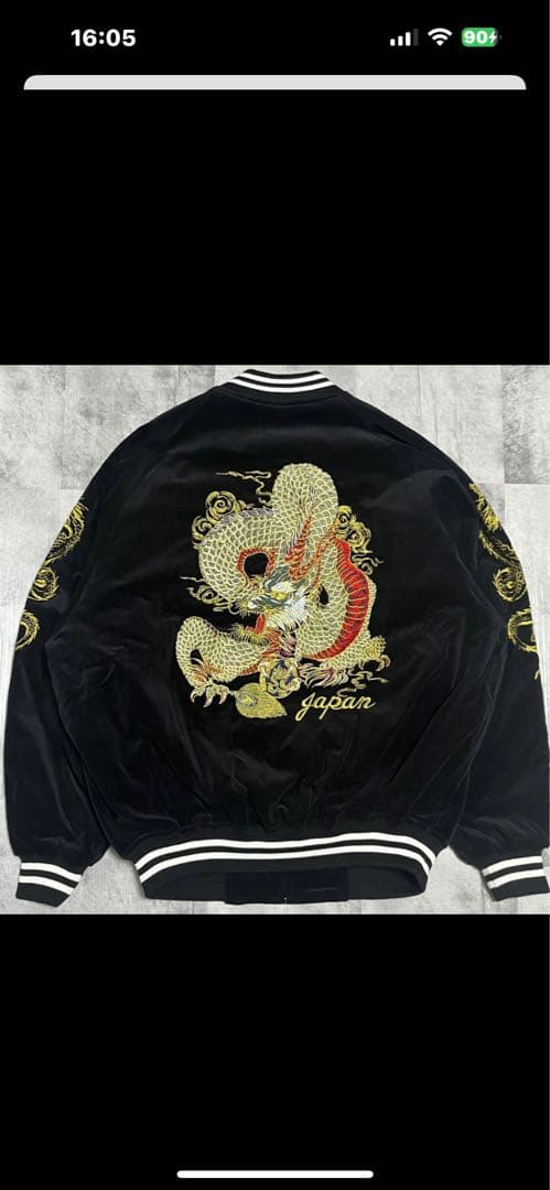 スカジャン別珍特大サイズベロア横須賀キルティング5L 4XL XXXXL未使用品 スカジャン 鷹バラ 別珍 |横須賀 - ミリタリーショップ FUJI