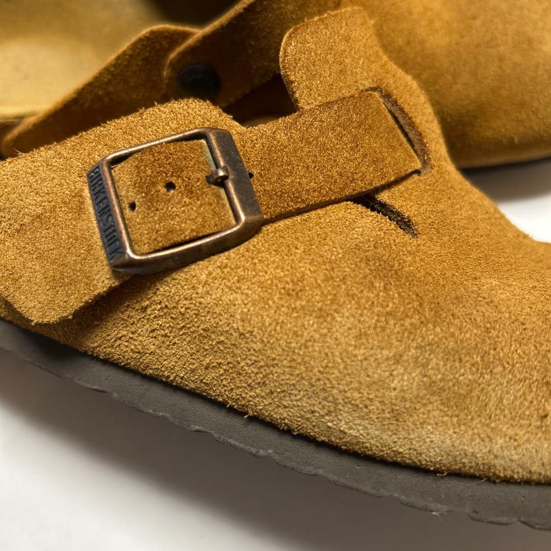 Birkenstock スエードブラウン ボストン サンダル 38 - メルカリ