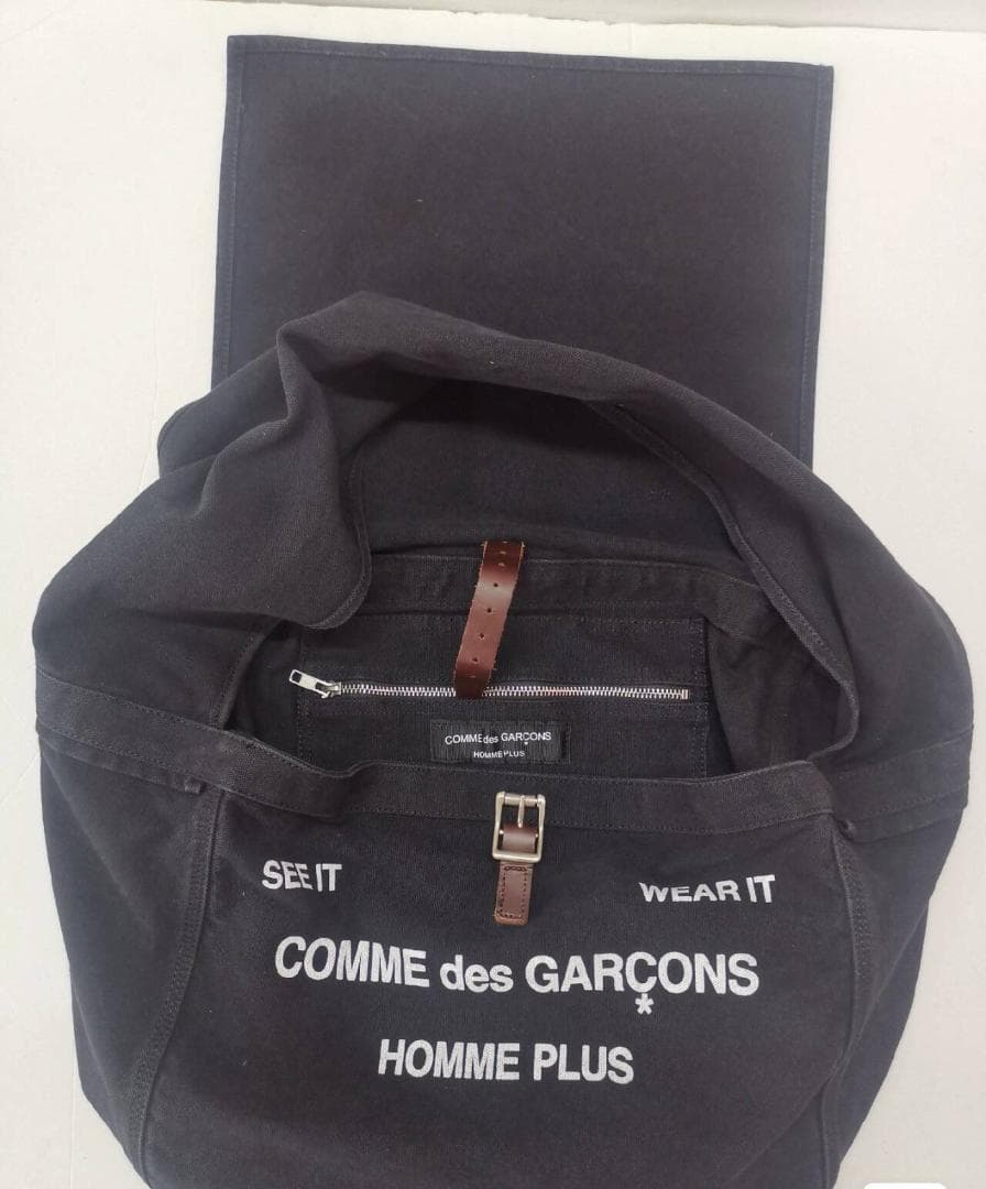 新品未使用 コムデギャルソンオムプリュス　2way　ショルダーバッグ 黑 新品・未使用・未開封】COMME des GARCONS HOMME 2WAYトート