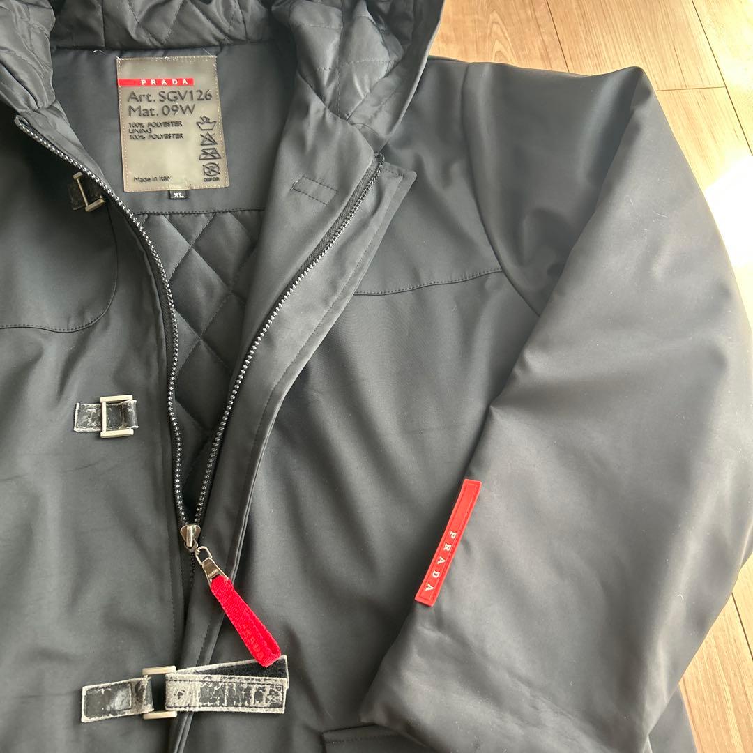 プラダ プラダスポーツ ヴィンテージ ナイロン ダッフルコート XL