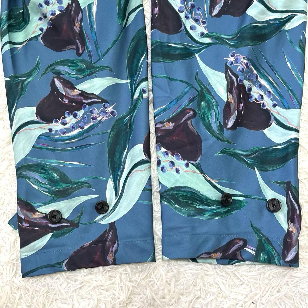 美品✨レインメーカー バルカラーコート 植物柄 総柄 2022年製 FREE