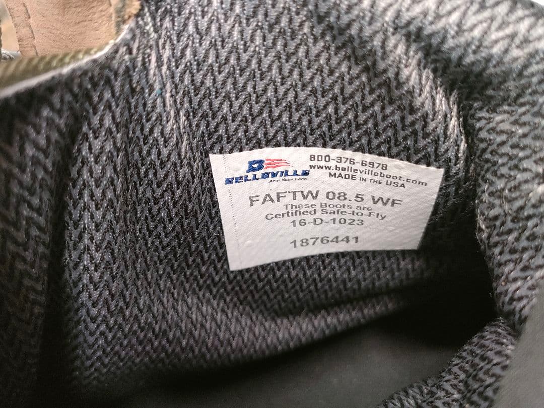 【未使用】Belleville 8.5WF ゴアテックス ブーツ ビブラムソール