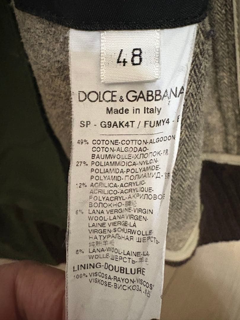 値下げしました。 DOLCE & GABBANA MA-1ジャケット サイズ48 - メルカリ