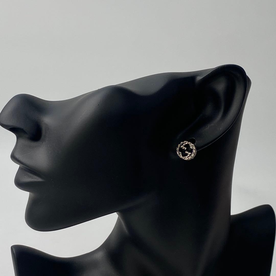 グッチ GUCCI インターロッキングG ピアス 925 1.6g 片耳