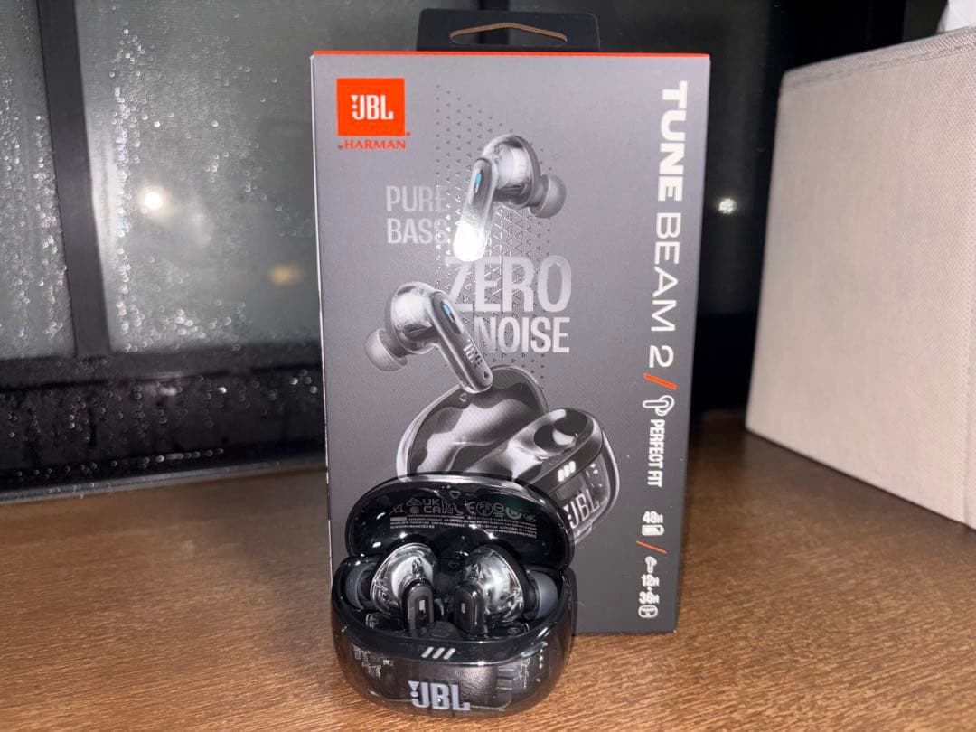 JBL TUNE BEAM 2 ワイヤレスイヤホン ブラック JBL Tune Beam 2 | ハイブリッドノイズキャンセリング完全ワイヤレス