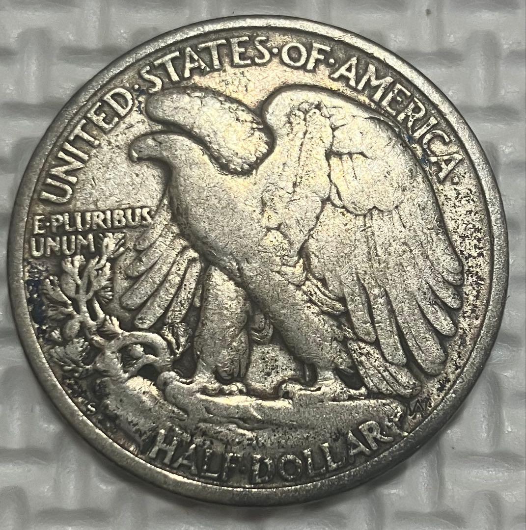 1946年 アメリカ ウォーキングリバティハーフダラー銀貨 1枚 銀90