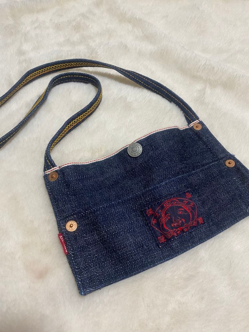 EVISU デニムショルダー サコッシュ 小物入れ エヴィス - メルカリ