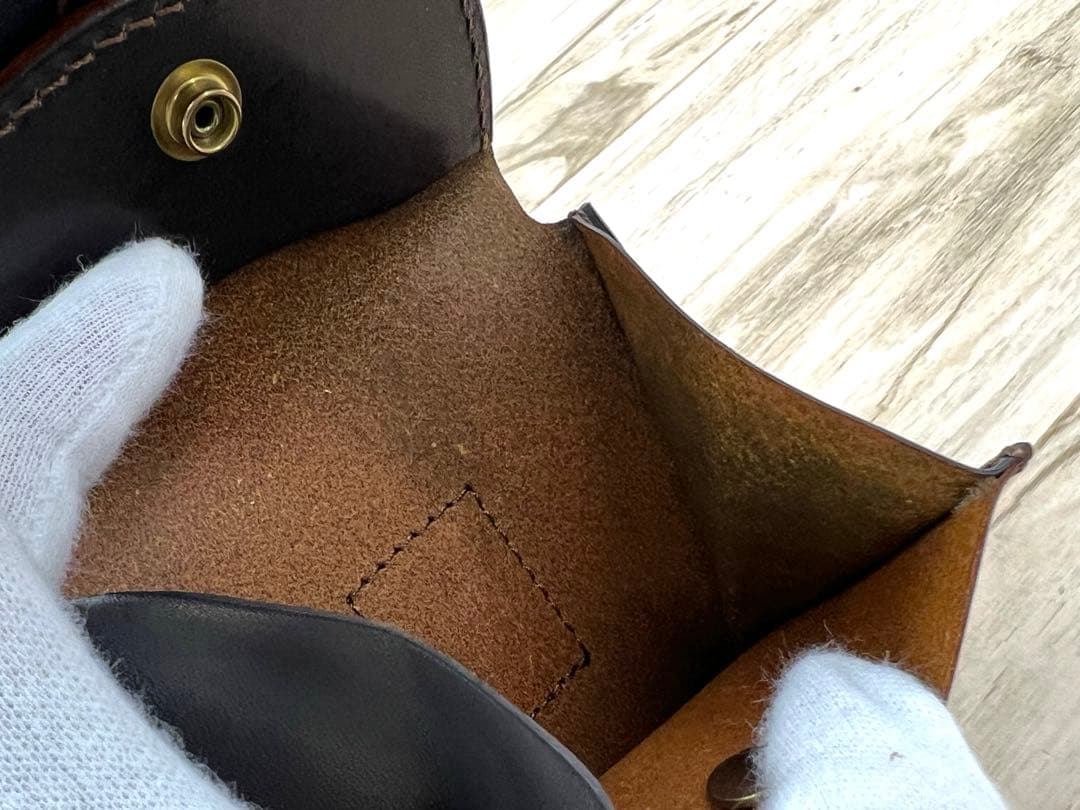 MANIFOLD マニフォールド クロコ型押し 折り財布 レザー - メルカリ