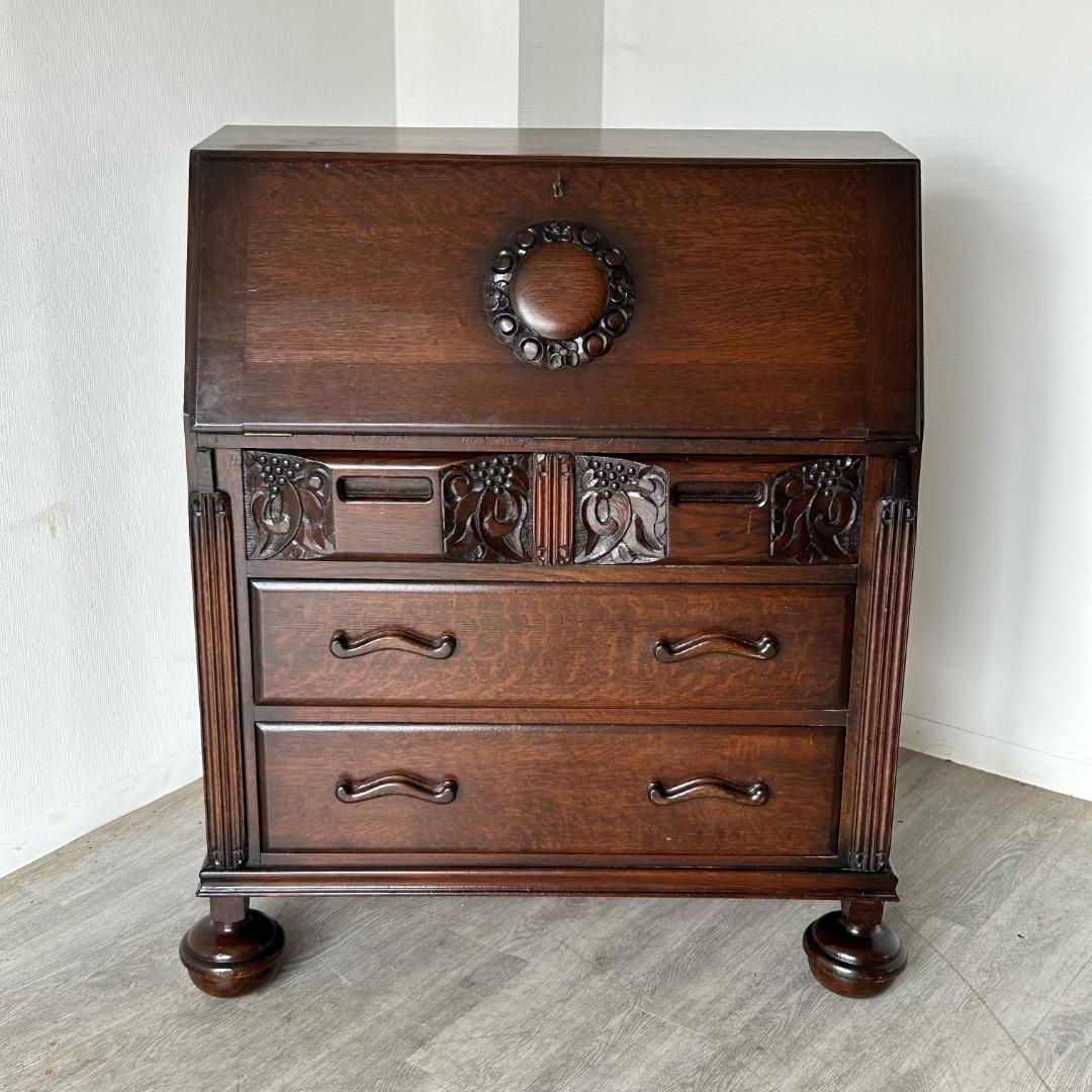 イギリス アンティーク 家具 ライティング ビューロー 英国 チェスト 532A ☆在庫一掃セール☆ イギリス アンティーク家具 ビューロー
