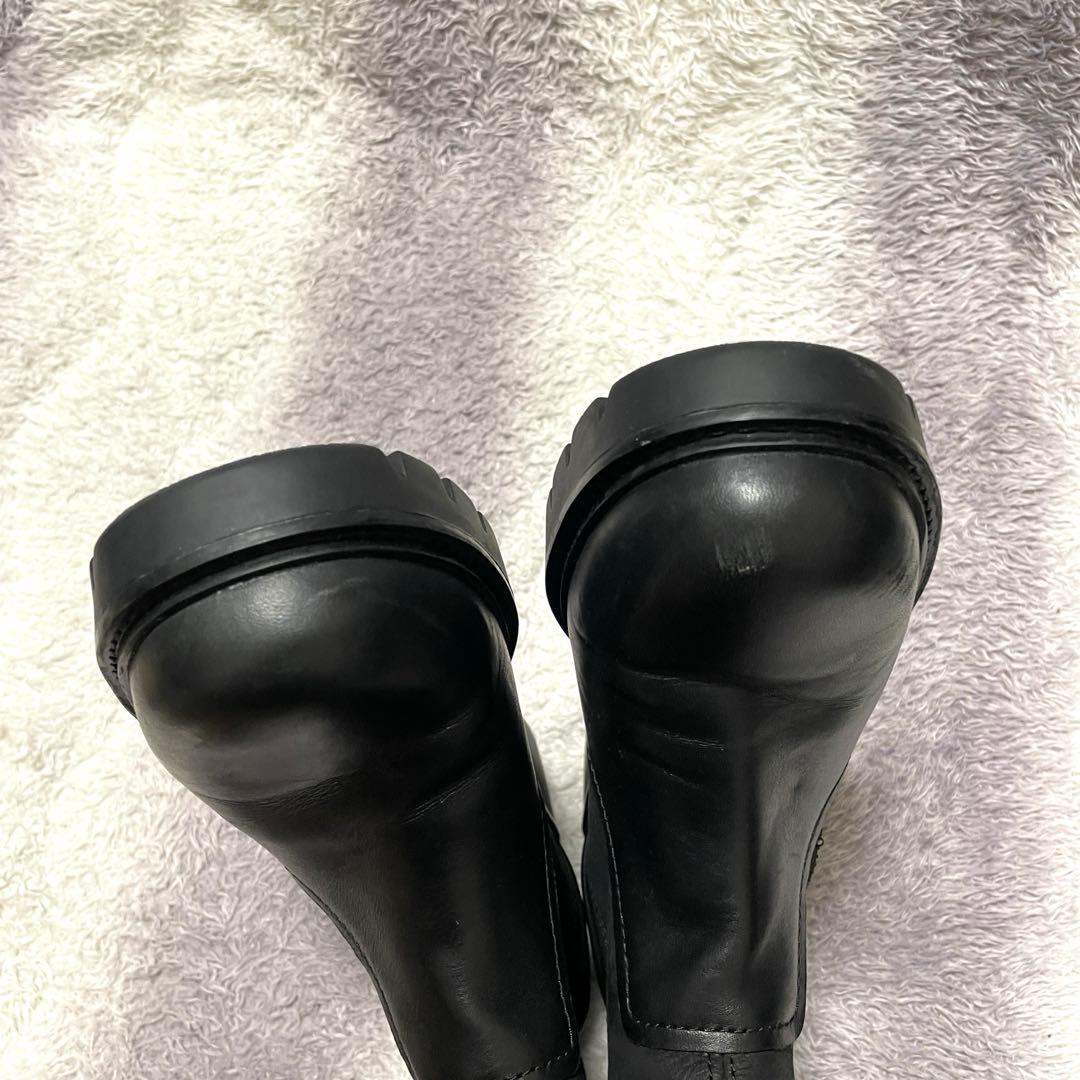 sA66 UGG/POLK 1103752/ポークレザーショートブーツ/ジップ - メルカリ