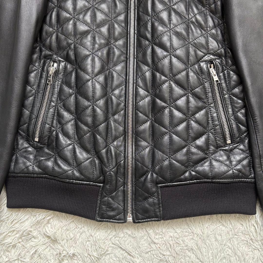 希少 XL 大きいサイズ ポールスミスジーンズ キルティングレザー