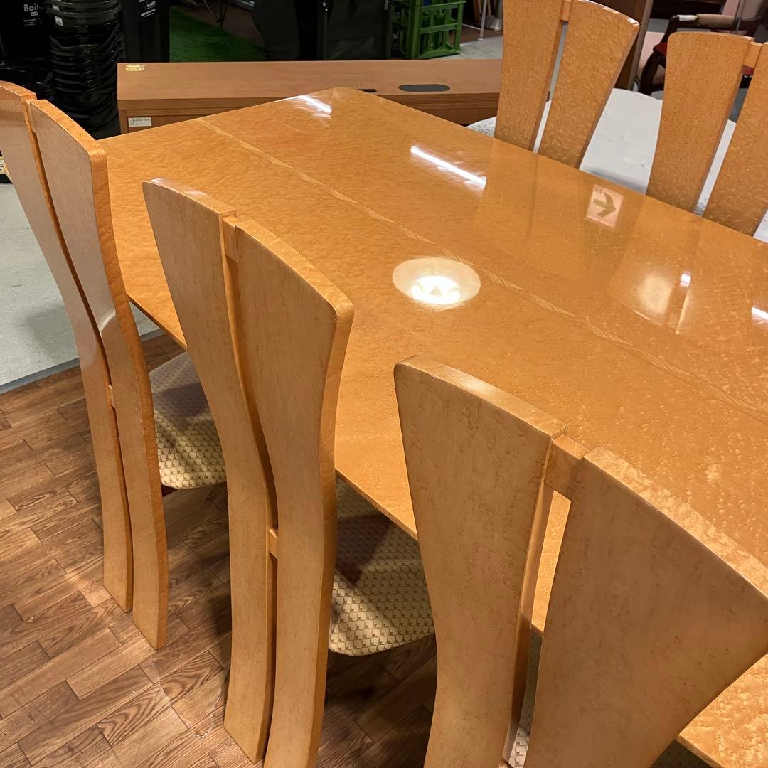 府中家具 松創 ダイニング7点SET バーズアイメープル - メルカリ
