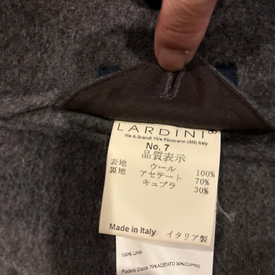 ラルディーニグレー チェスターコート フラワーピン付き
