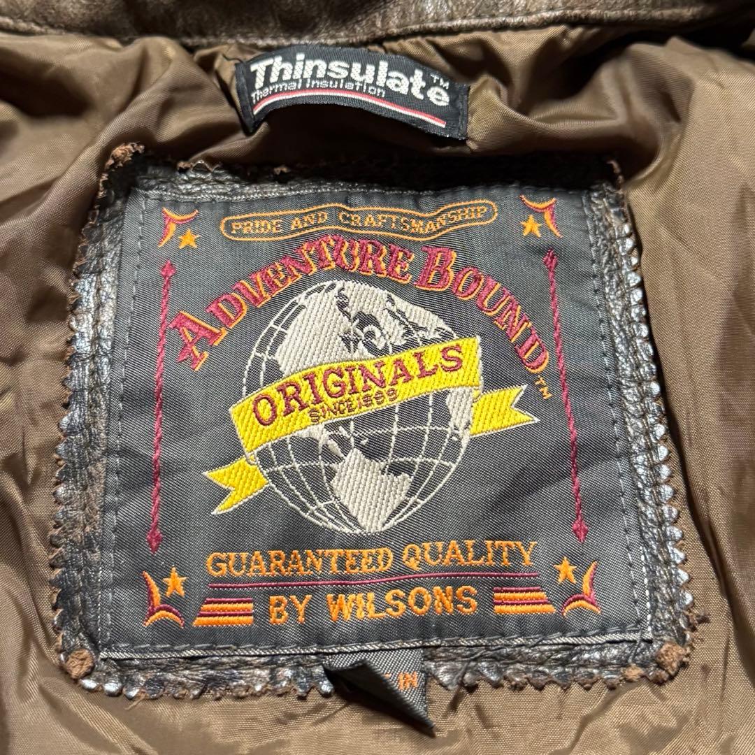 90s WILSONS M フライトジャケット A-2 シンサレート 本革 - メルカリ