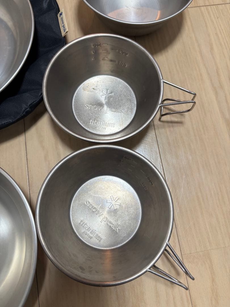 スノーピーク snowpeak スノピ テーブルウェアーセットL シェラカップ