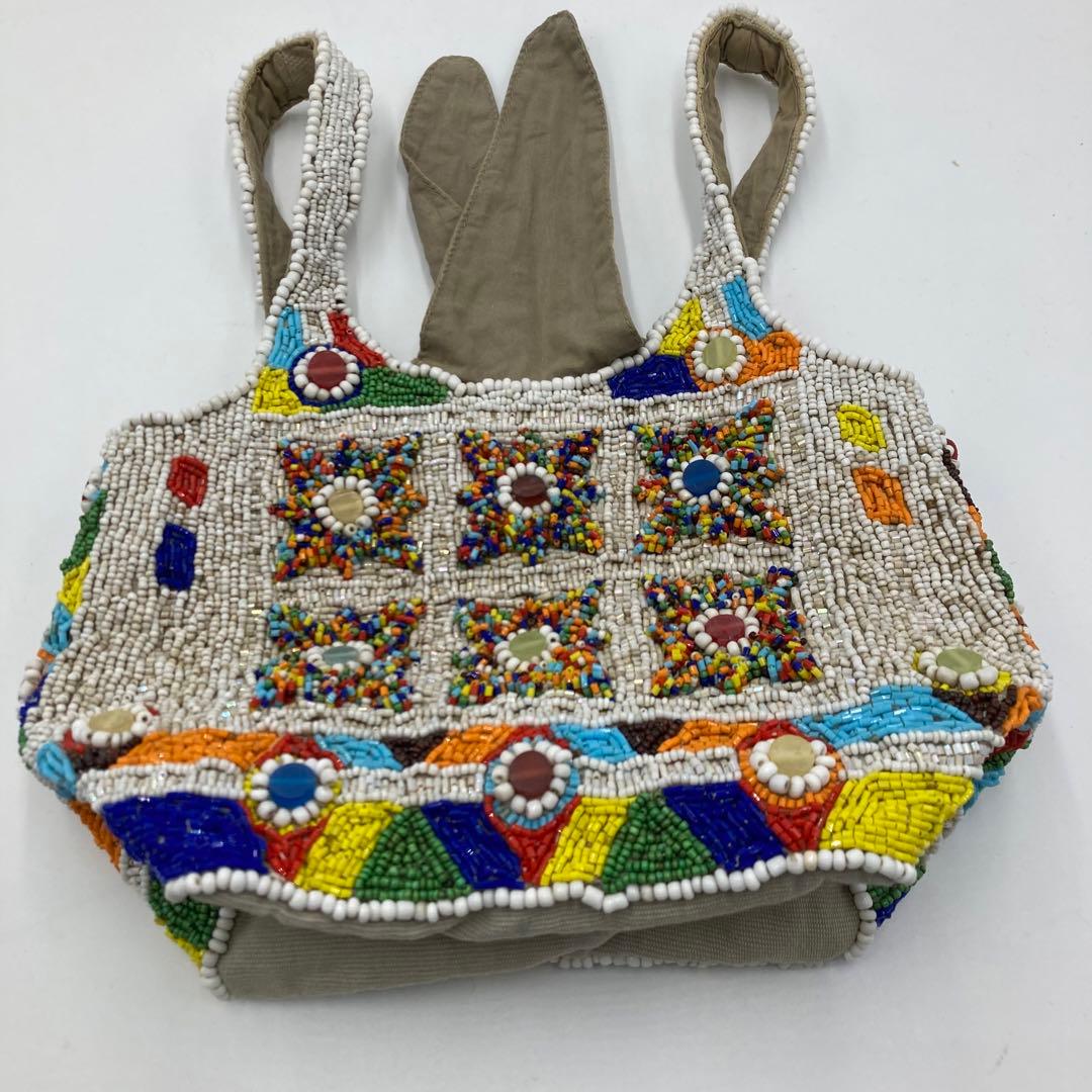 imayin イマイエン ビーズバッグ ハンドバッグ - メルカリ