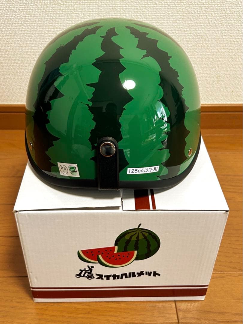 新品 未使用 リード工業 スイカヘルメット TL-01 スイカ柄 出川哲朗