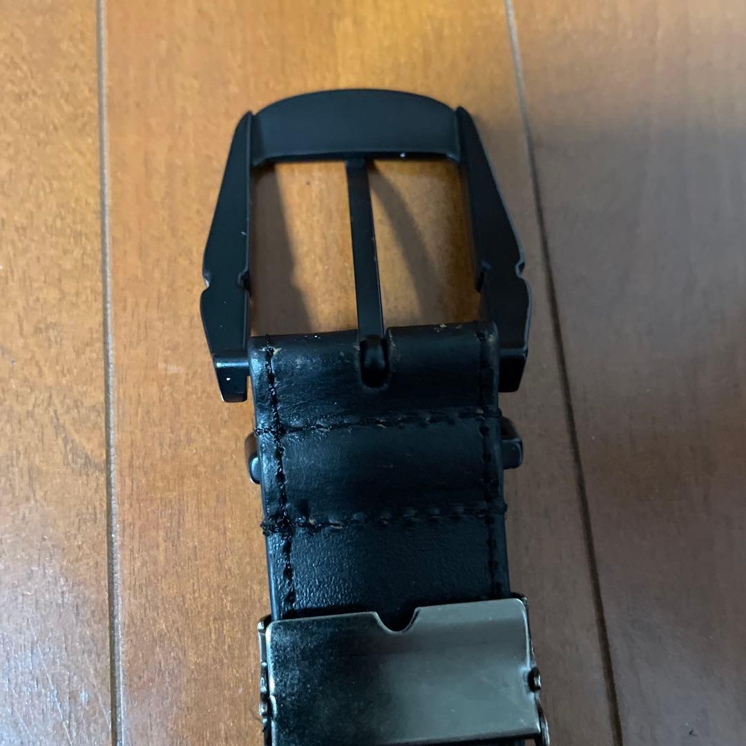Oakley ブラック 編み込みレザーベルト - メルカリ