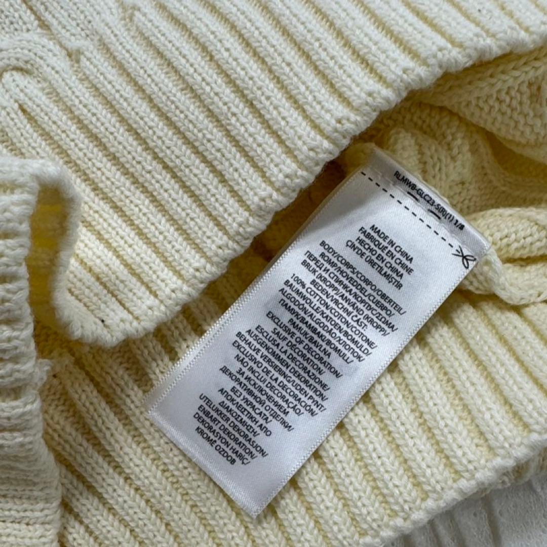 Polo by Ralph Lauren ケーブルニットセーター アイボリーL - メルカリ