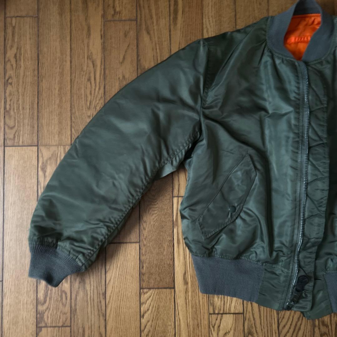 美品 希少 90s USA製 ALPHA MA-1 M カーキ IDEAL - メルカリ