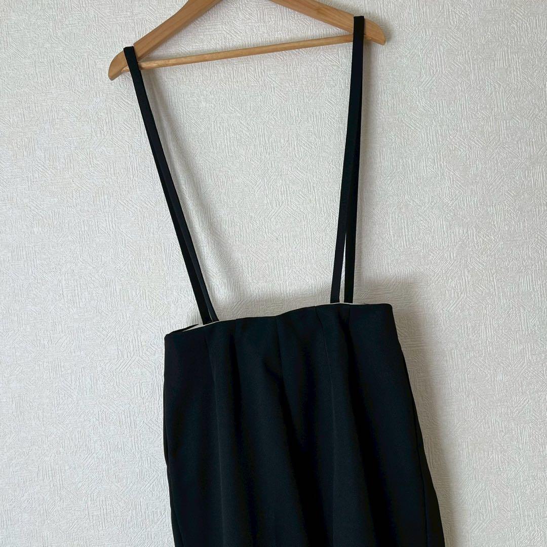 LOHEN ローヘン 2way 2タックテーパードサスペンダーパンツ 黒 36