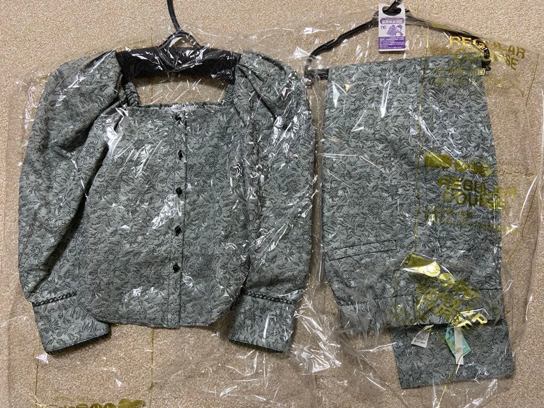 ameri アメリ 3WAY JACQUARD SET UP グリーン - メルカリ