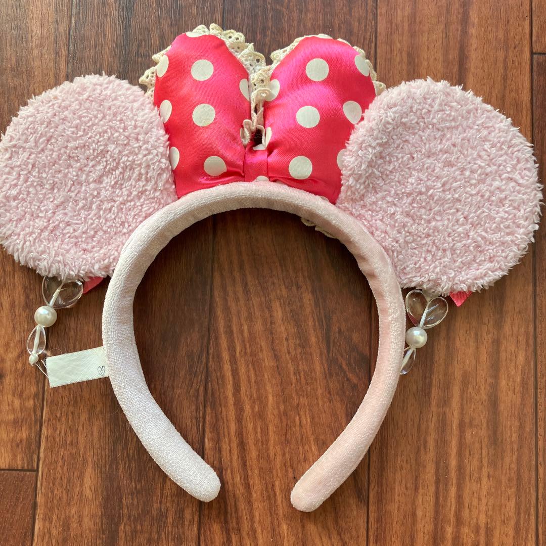 ミニーちゃん イヤリング カチューシャ ピンク - メルカリ