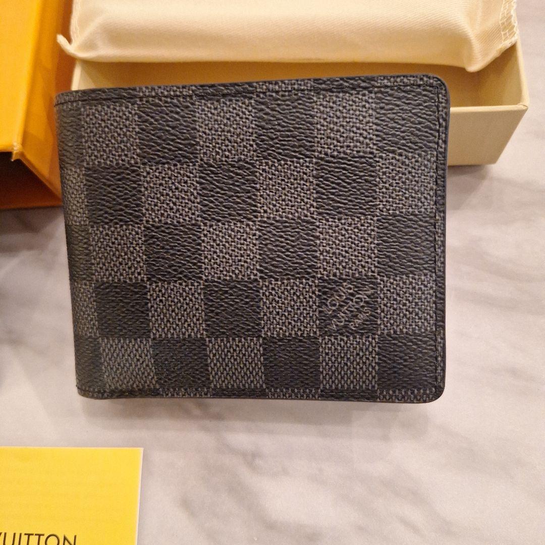 LOUIS VUITTON ダミエ 二つ折り財布 - メルカリ