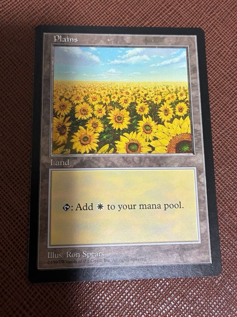 MTG APAC Plains 平地　ひまわり　基本土地 MTG 平地 Plains ひまわり APACランド プロモーションカード 土地 黒枠